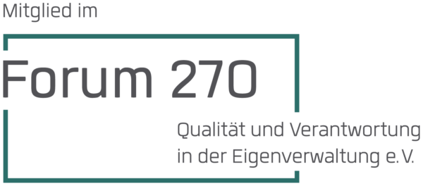 Mitglied im Forum 270 – Qualität und Verantwortung in der Eigenverwaltung e. V.